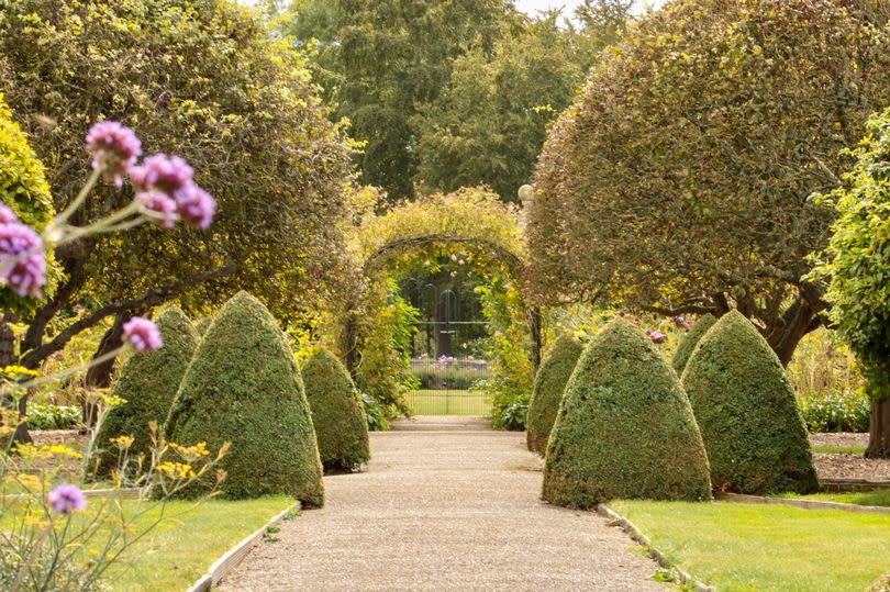 Kitchen garden at Grimsthorpe Castle