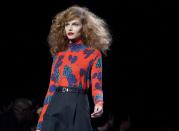 A model walks the runway during the Marc by Marc Jacobs Fall 2013 fashion show during Fashion Week, Monday, Feb. 11, 2013, in New York. (AP Photo/Karly Domb Sadof)