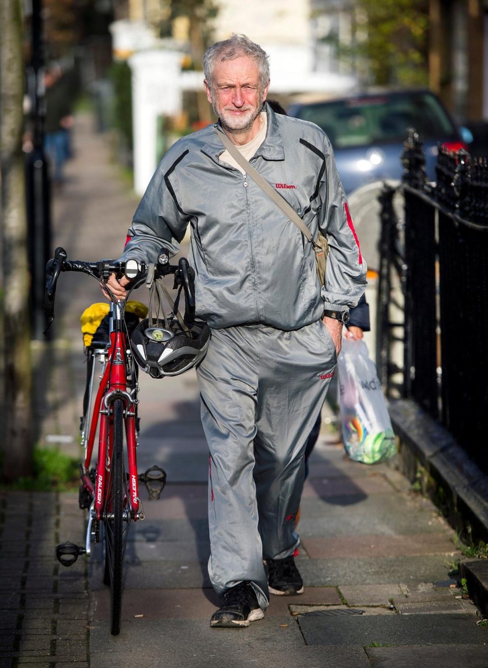 Jeremy Corbyn in his Wilson shell suit (Ben Cawthra/LNP)