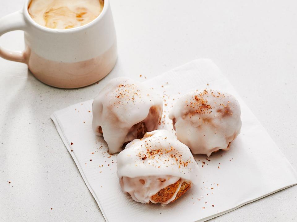 Double-Glazed Air-Fried Cinnamon Biscuit Bites