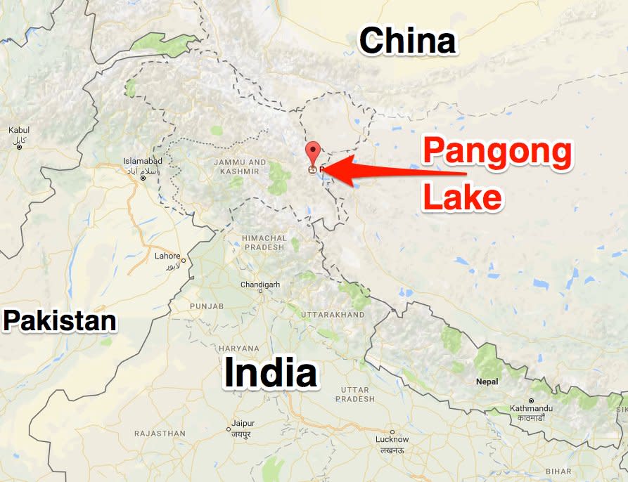 India China border map