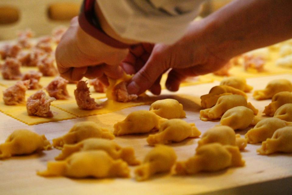 Fresh and hand made tortellini in Bologna (Getty Images/iStockphoto)