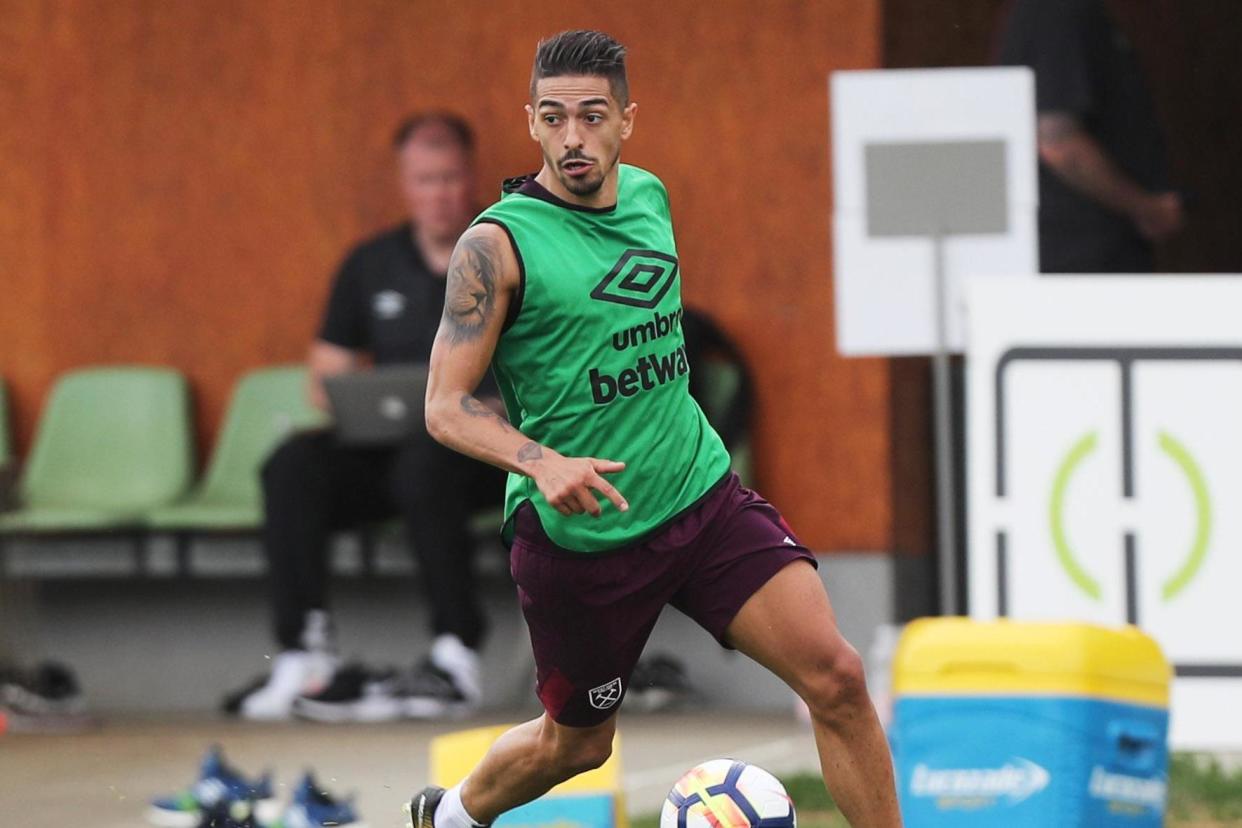 Lanzini has not featured for West Ham this season due to injury: West Ham United via Getty Images