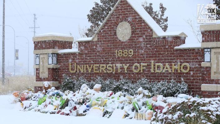 A memorial for the slain students at the University of Idaho