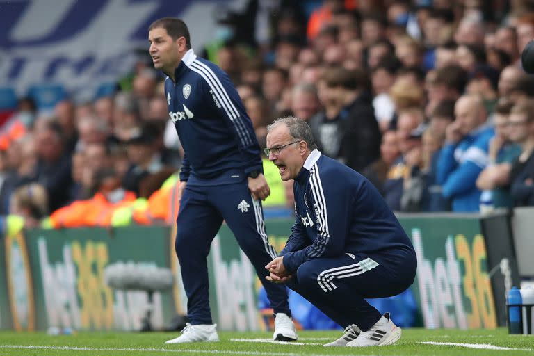 El sábado, Bielsa disputó ante Everton el primer partido de local con público desde el ascenso a la Premier League