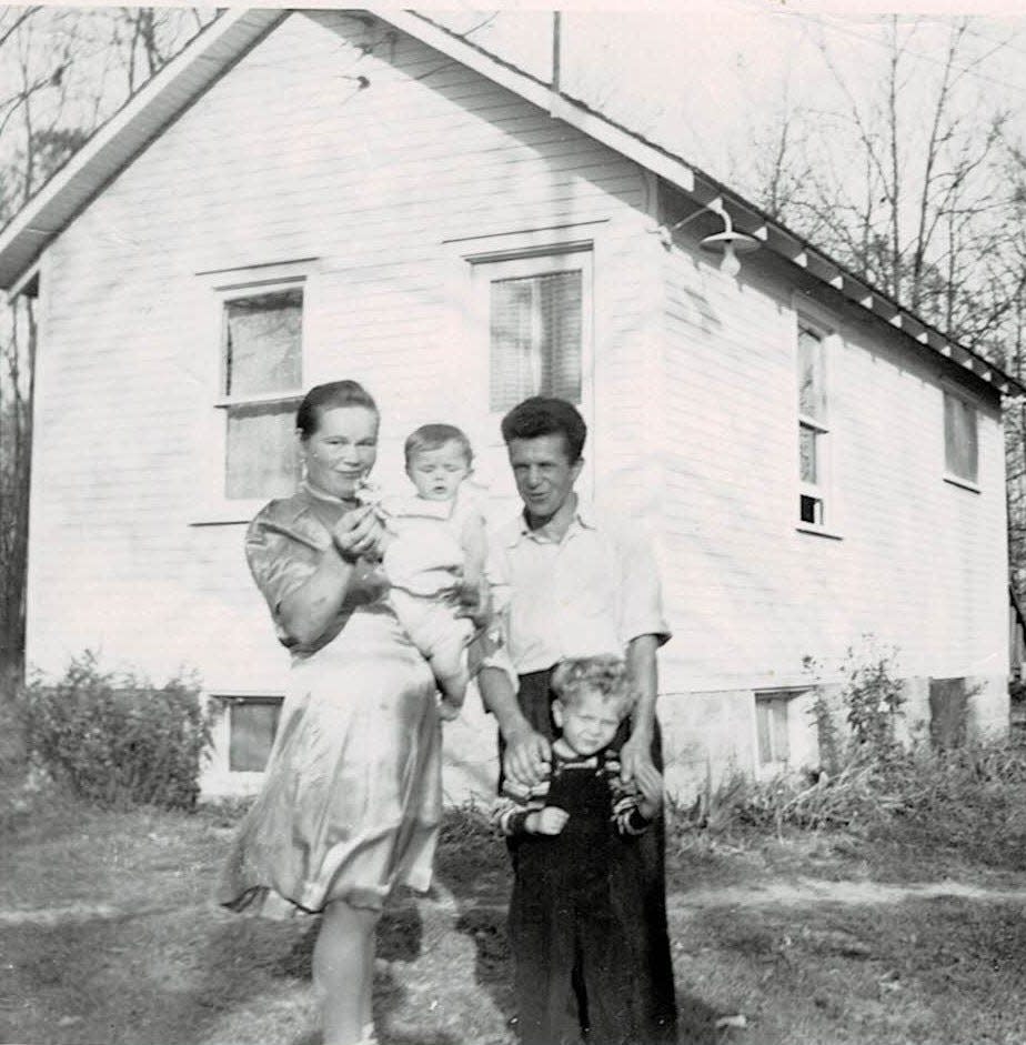 Vytautas “Vito” Kniburys and his wife Rozalia, as seen on their dairy farm in Germany, will be included in the Albion Historical Society's upcoming tour of Riverside Cemetery.