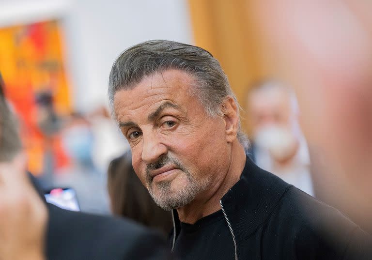 Sylvester Stallone, actor y pintor, presenta su exhibición 