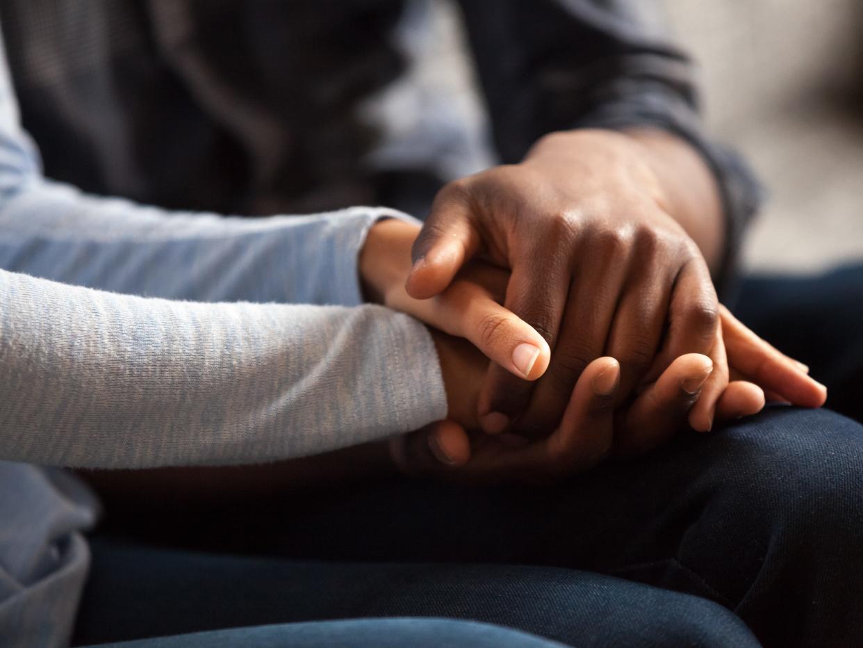 holding hands couple relationship