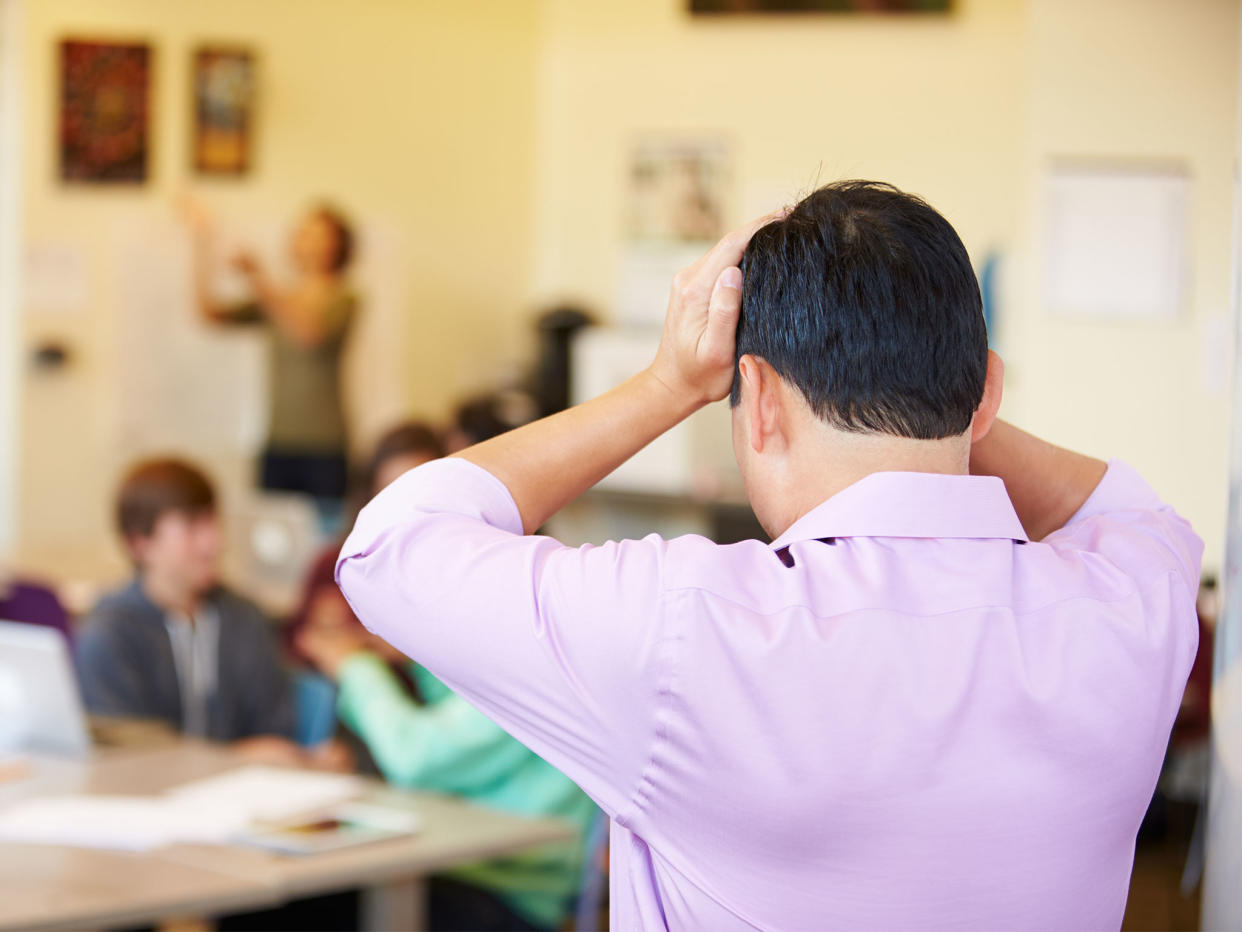 More needs to be done, in particular to help new teachers, to stop them walking out the door, says Rebecca Allen: Getty