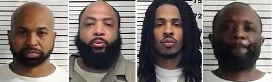 From left, Corey Branch, Travares Lajuane Graham, Lamonte Rashawn Willis and Kareem Allen Shaw have been identified as the four inmates who escaped from the Hopewell satellite camp of  the Federal Correctional Institution in Prince George County.