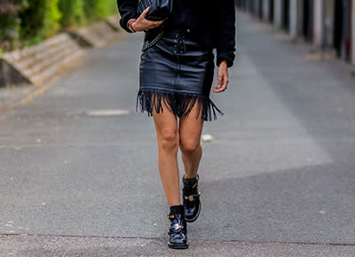 How To Wear Ankle Boots With Skirts