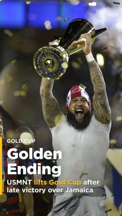 USMNT lifts Gold Cup after late victory over Jamaica