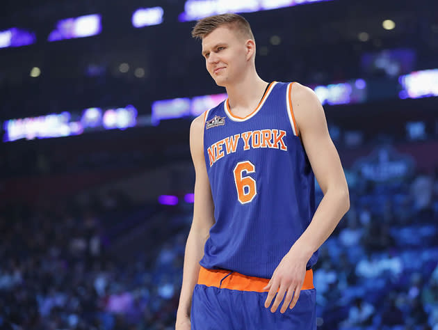 Kristaps Porzingis has the entire package. (Getty Images)