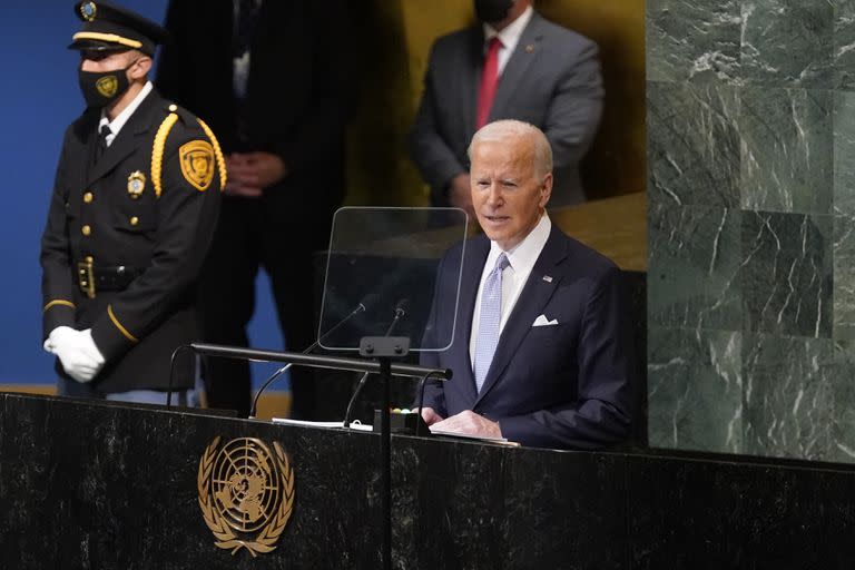 El presidente de Estados Unidos, Joe Biden, en la Asamblea General de las Naciones Unidas