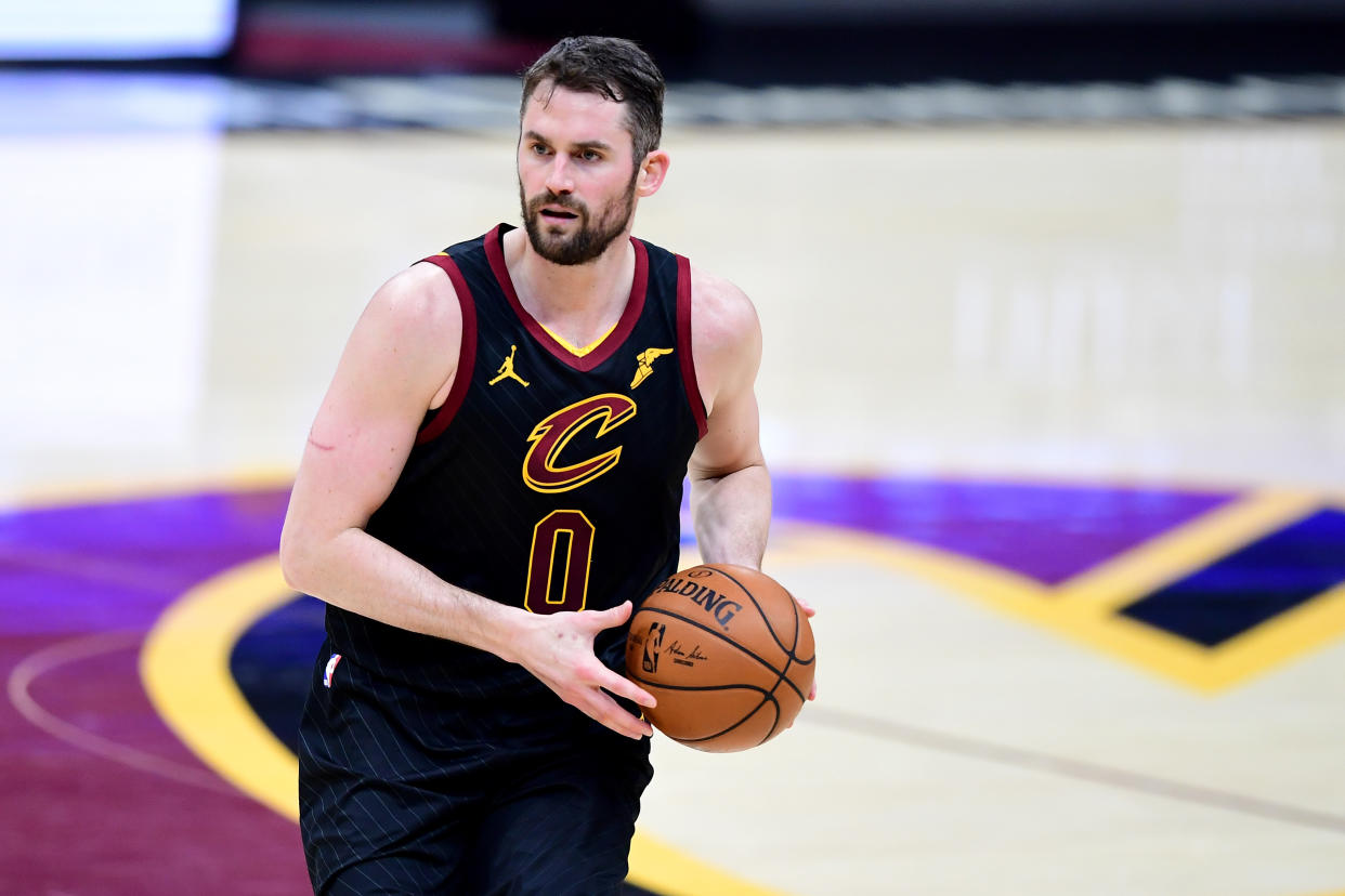 Kevin Love with the Cavaliers.