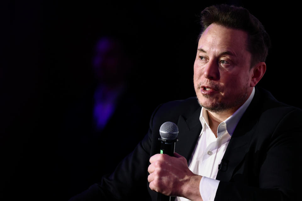 Tesla CEO Elon Musk has warned about the power of Chinese automotive companies.  (Photo by Beata Zorzel/Nurfoto via Getty Images)