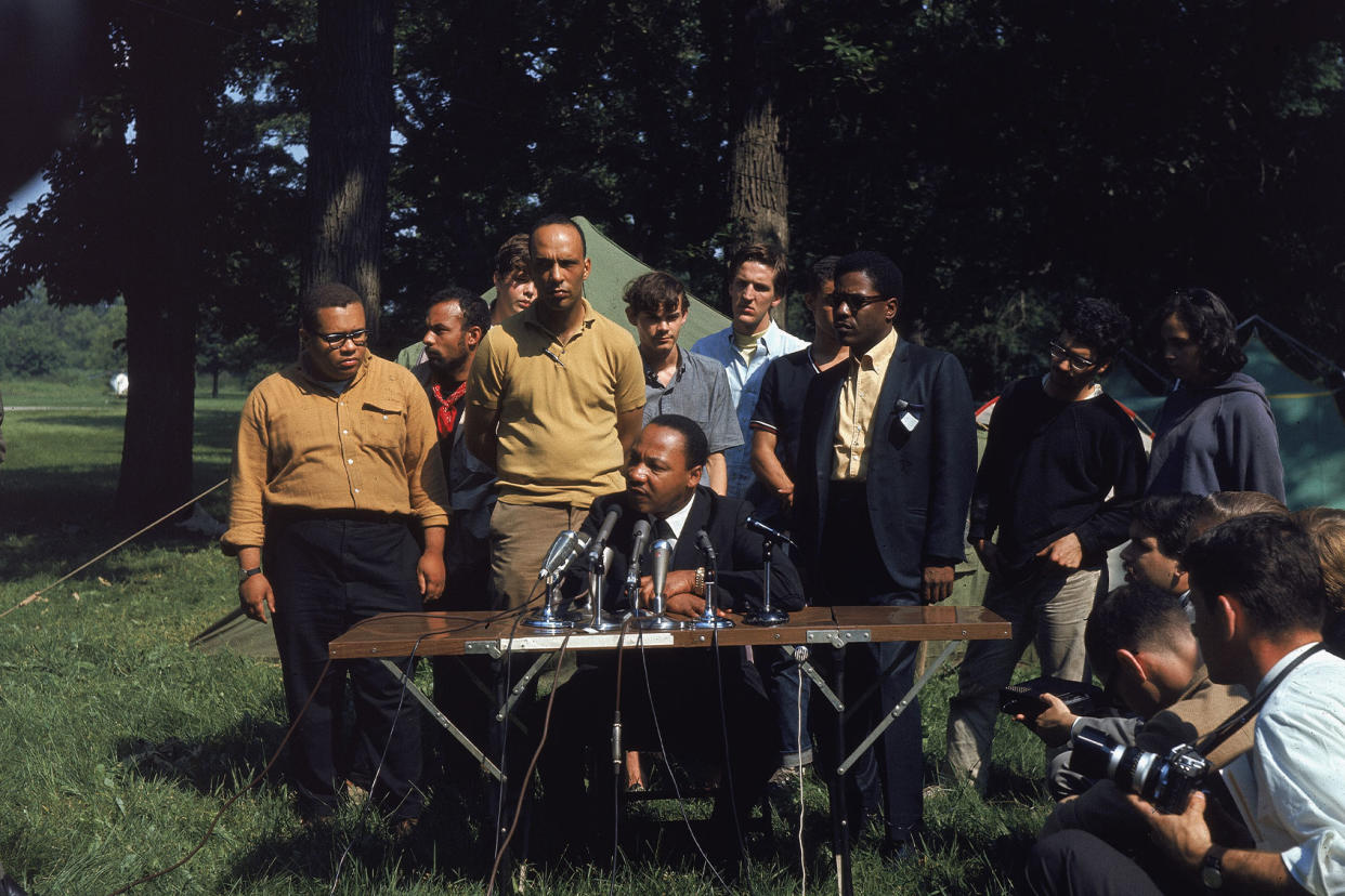 Martin Luther King Jr MLK Illinois Tent-in Pictorial Parade/Getty Images