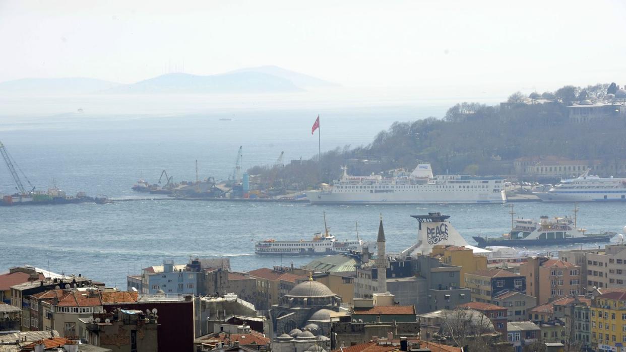 Blick über die Dächer von Istanbul auf den Bosporus(Archivfoto)