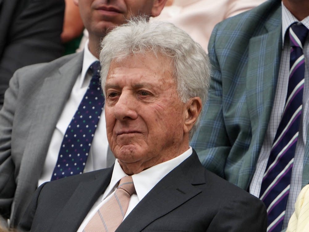 Dustin Hoffman in Wimbledon. (Bild: Imago Images/Colorsport)