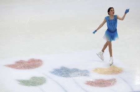 Figure Skating - ISU World Championships 2017 - Ladies Short Program - Helsinki, Finland - 29/3/17 - Evgenia Medvedeva of Russia competes. REUTERS/Grigory Dukor