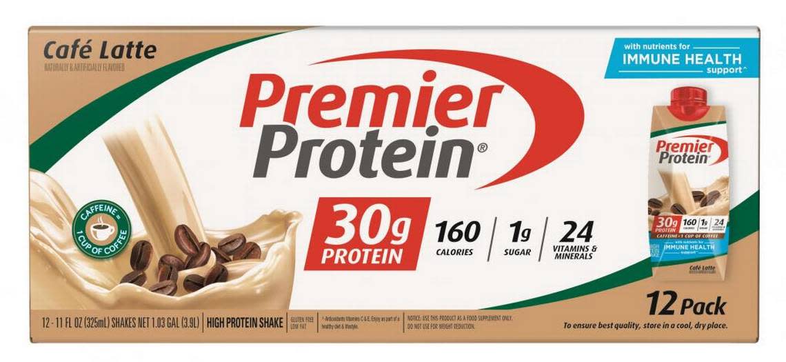 12-packs of Premier Protein’s cafe latte flavor have been added to the recall