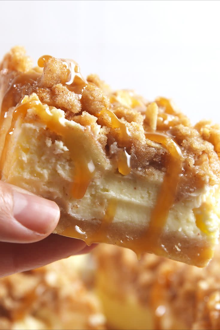 Caramel Apple Cheesecake Bars