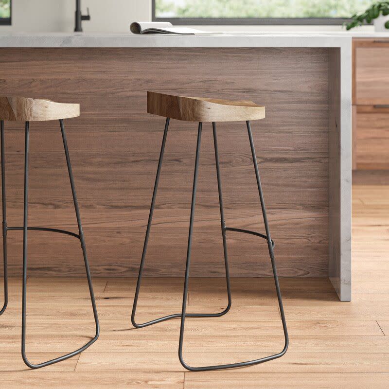 7) Dispatch Solid Wood Bar Stool