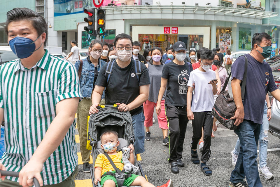 Locals and foreigners alike take advantage of the Hari Raya holiday to spend a day exploring KL, with popular destinations including Pavilion, Jalan Bukit Bintang, KLCC and Petaling Street May 3, 2022. — Picture by Devan Manuel