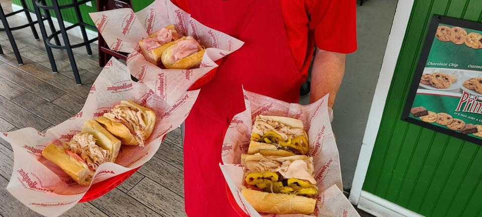 Sandwich selections at PrimoHoagies in North Naples.