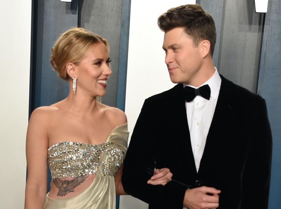 Scarlett Johansson and Colin Jost