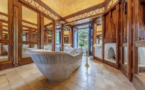 The two-and-a-half minute promotional video glamorous offers views of stone bathrooms, a spa, and vineyard - Credit: &nbsp;CEN/Engel&amp;Volkers-Alex Amengual