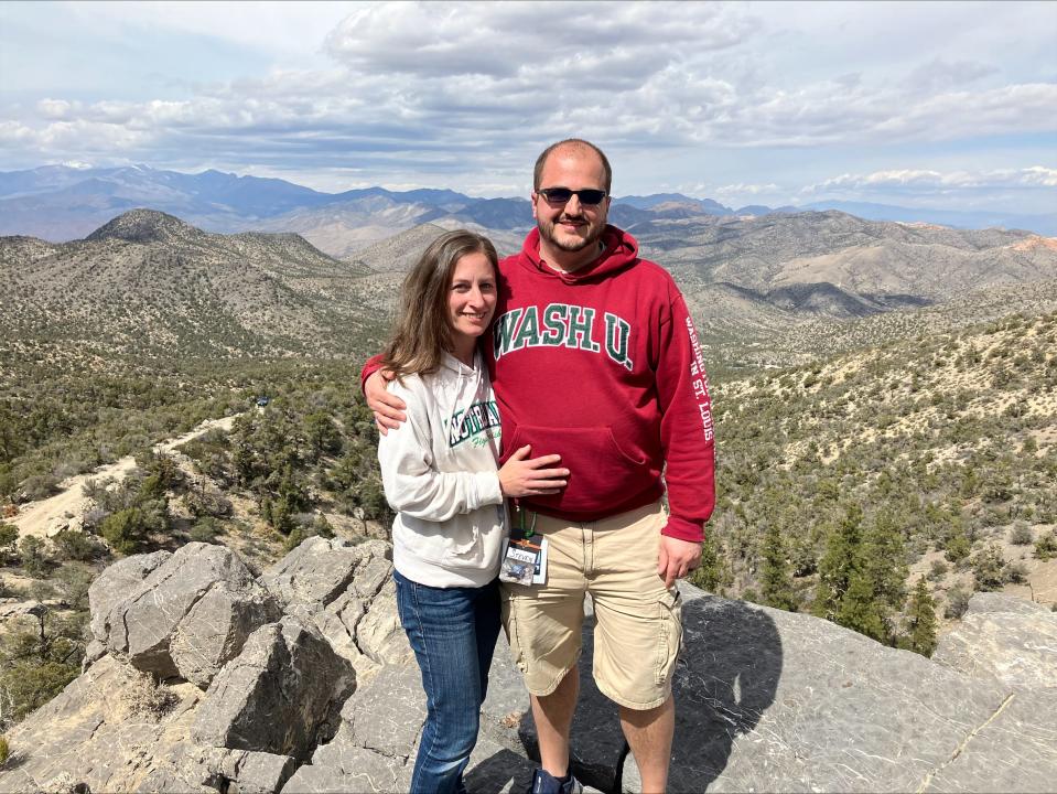 Amanda and Steve Fales of Canton, seen here in April 2022, drove the Ford Bronco Off-Roadeo at Mt. Potosi near Las Vegas, Nevada.