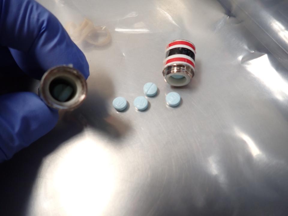 Maricopa County sheriff's correctional officers found nearly 500 fentanyl pills during five separate bookings.