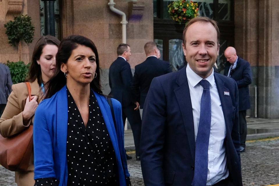 Matt Hancock and Gina Coladangelo (Getty Images)