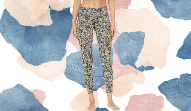 Free People Movement NEW Eden Printed Mid-Rise Leggings with