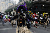 <p>People march during the Krewe of Zulu parade during Mardi Gras in New Orleans, Louisiana U.S., February 28, 2017. (Shannon Stapleton/Reuters) </p>