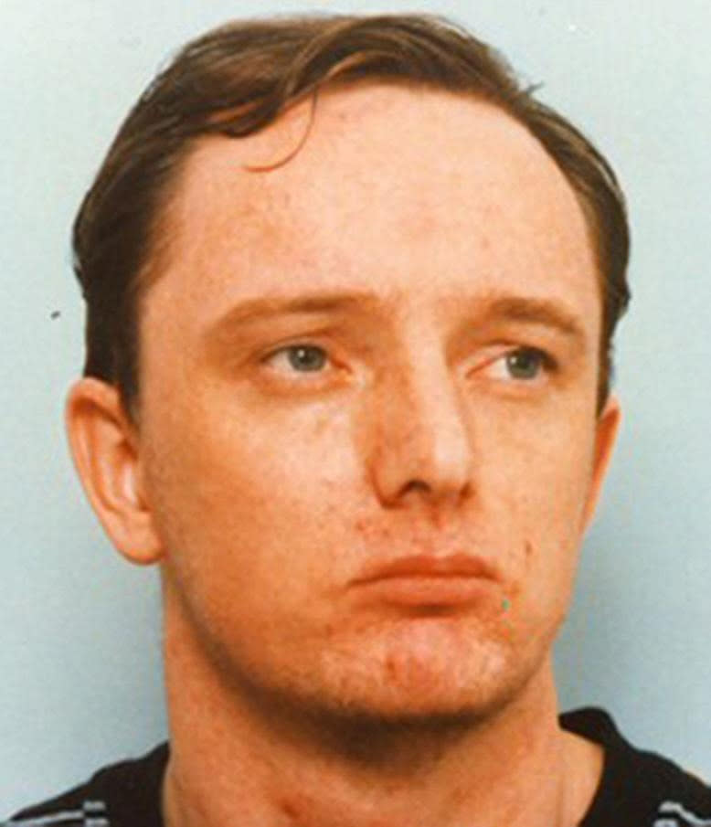 Metropolitan Police handout custody photo of Robert Napper taken in 1992. Napper admitted carrying out the attack on Rachel Nickell on Wimbledon Common which shocked the nation and triggered one of the biggest manhunts in recent police history.