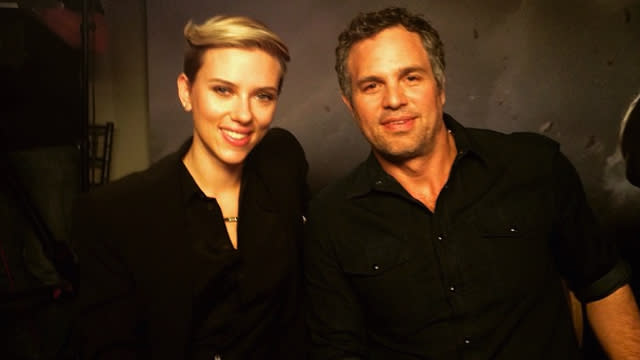 Last time <strong>Scarlett Johansson</strong> was out promoting an <em>Avengers</em> movie, she mostly got asked about her diet. And her workout regiment. And in particularly creepy interviews, whether or not she wears underwear under her Black Widow costume. http://karlsparxxx.tumblr.com/post/27543376589 Basically, the typical sexist stuff that actresses always get asked. “How come you get the really interesting, existential questions and I get the, like, rabbit food question?” she asked <strong>Robert Downey Jr. </strong>during a press conference,  after being asked for the umpteenth time about her diet. So <em>Cosmopolitan UK</em>’s <strong>Claire Hodgson</strong> decided to flip the script for <em>Avengers: Age of Ultron</em> and ask <strong>Mark Ruffalo</strong> all the sexist questions Johansson would usually get. <strong> WATCH: ‘Avengers: Age of Ultron’ cast plays adorable game of ‘Family Feud’</strong> This time, Mark got the questions like, “What are you wearing to the premiere tonight?” and “Did you feel much pressure to slim down, get in shape, go on a diet?” Cosmopolitan And Mark absolutely nailed his answers: Cosmopolitan Meanwhile, Scarlett finally got to talk about her craft and whether she does her own stunt work and how she taps into her complex character. About time. http://markruffalo.tumblr.com/post/87982887270/electro-monk-petition-for-all-the-marvel-actors Consider this reason #15857239 that we love Mark Ruffalo. Now, check out what secrets ET learned on the set of <em>Avengers: Age of Ultron</em>: