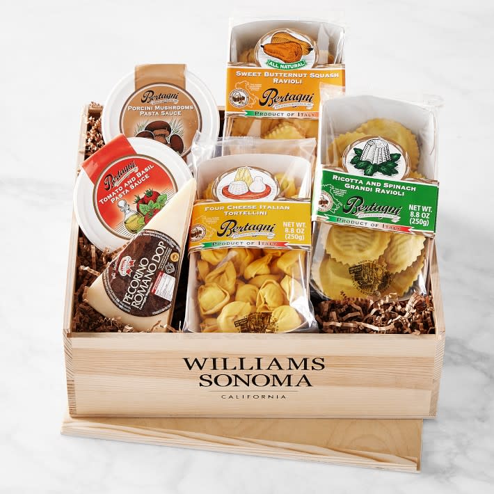 <p><a href="https://go.redirectingat.com?id=74968X1596630&url=https%3A%2F%2Fwww.williams-sonoma.com%2Fproducts%2Ffresca-italian-pasta-night-gift-crate&sref=https%3A%2F%2Fwww.delish.com%2Fkitchen-tools%2Fg45345694%2Fbest-cozy-gifts%2F" rel="nofollow noopener" target="_blank" data-ylk="slk:Shop Now;elm:context_link;itc:0;sec:content-canvas" class="link rapid-noclick-resp">Shop Now</a></p><p>Fresca Italian Pasta Night Gift Crate</p><p>williams-sonoma.com</p><p>$99.95</p><span class="copyright">Williams Sonoma</span>