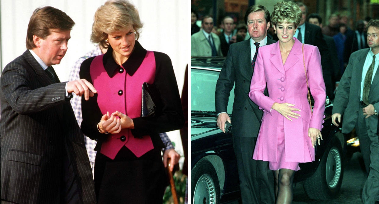 Princess Diana and former bodyguard Ken Wharfe [Photo: PA/Getty]