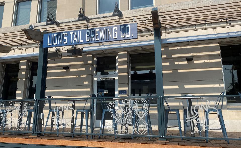 The taproom at Lion's Tail Brewing in Neenah includes a patio for outdoor seating.