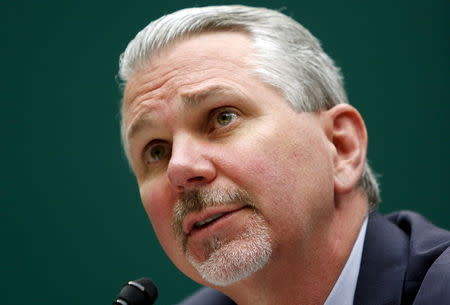 Takata Executive Vice President Kevin Kennedy testifies at a hearing of a House Energy and Commerce Subcommittee on the Takata airbag recall, on Capitol Hill in Washington June 2, 2015. REUTERS/Jonathan Ernst