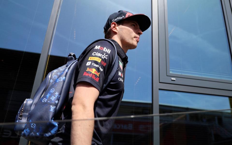 Circuit de Barcelona-Catalunya, Barcelona, Spain - May 22, 2022 Red Bull's Max Verstappen arrives at the Circuit de Barcelona-Catalunya - REUTERS