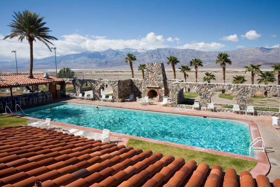 Furnace Creek in the California desert recorded a sweltering 56.7C air temperature (Getty Images)