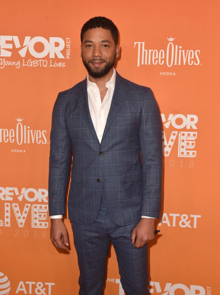 Jussie Smollett, pictured in December 2018, was convicted in February of lying to police. (Photo: Alberto E. Rodriguez/Getty Images)
