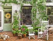 <p>Thanks to rustic rockers, a collection of terra-cotta pots, and climbing vines, you'd never guess at first glance that this seemingly pastoral townhouse garden terrace lies in the heart of New York City's storied West Village neighborhood.</p><p><strong><a href="https://www.countryliving.com/home-design/house-tours/g22854321/townhouse-country-decorating-ideas/" rel="nofollow noopener" target="_blank" data-ylk="slk:Read more about the townhouse;elm:context_link;itc:0;sec:content-canvas" class="link ">Read more about the townhouse</a>.</strong></p><p><a class="link " href="https://go.redirectingat.com?id=74968X1596630&url=https%3A%2F%2Fwww.wayfair.com%2Ffurniture%2Fpdp%2Fthree-posts-mcneel-rocking-chair-trpt6311.html&sref=https%3A%2F%2Fwww.countryliving.com%2Fgardening%2Fgarden-tours%2Fg1432%2Flandscaping-ideas%2F" rel="nofollow noopener" target="_blank" data-ylk="slk:SHOP ROCKING CHAIRS;elm:context_link;itc:0;sec:content-canvas">SHOP ROCKING CHAIRS</a></p>