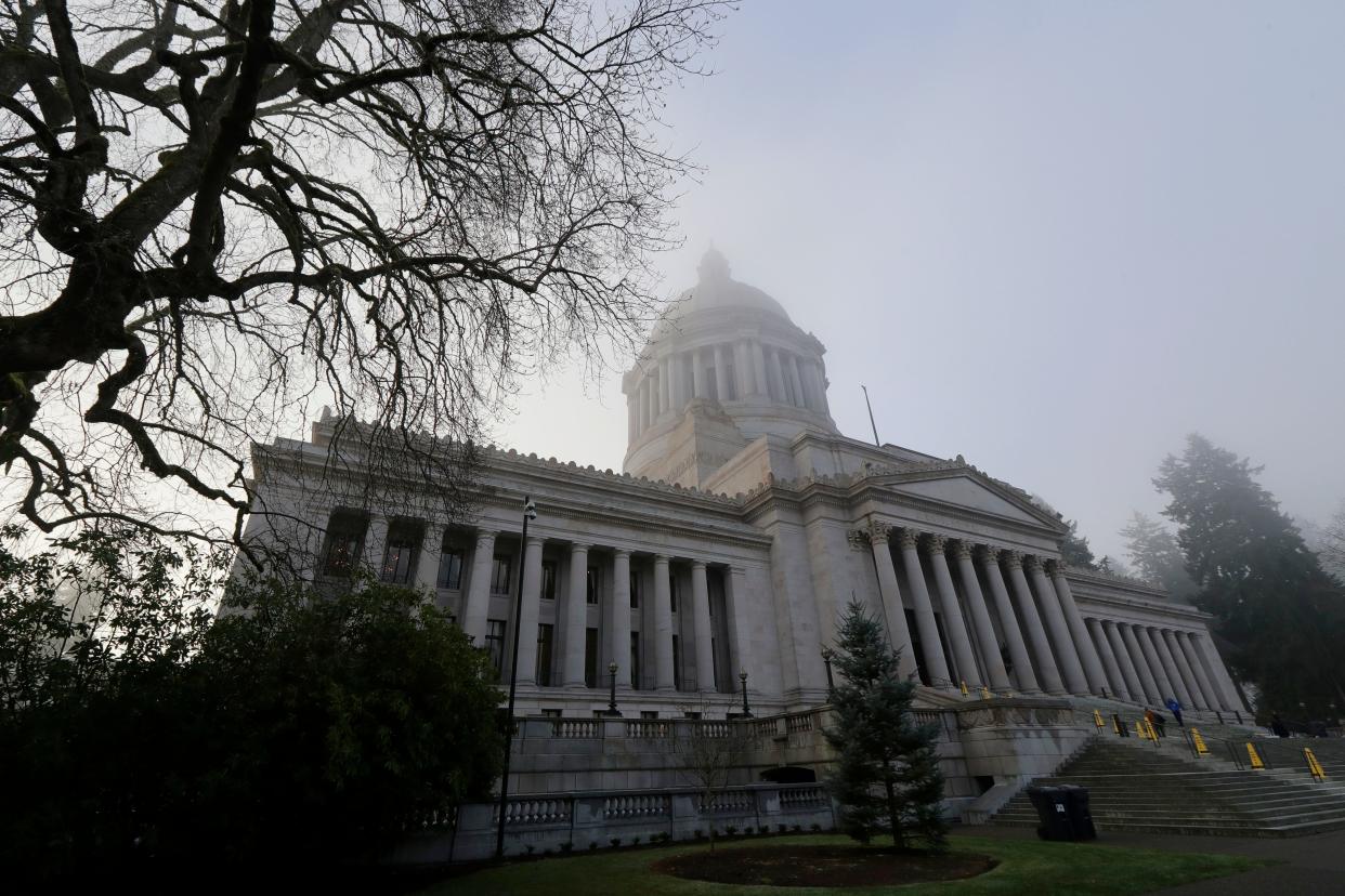 The Washington state capitol building.