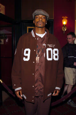 Snoop Dogg at the New York premiere of Warner Brothers' Troy