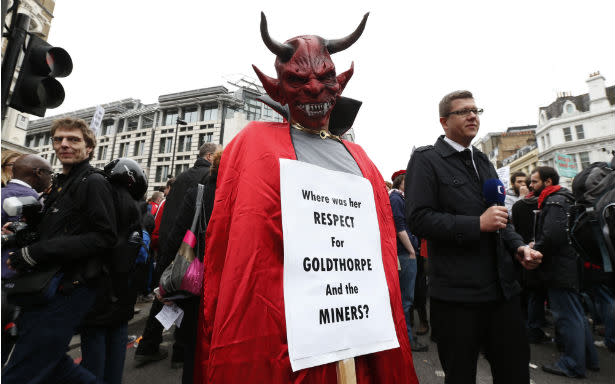 Tears and Jeers at Margaret Thatcher's Funeral