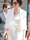 <p>Anne Hathaway wore Max Mara to attend the Hollywood Walk Of Fame ceremony for her ‘Interstellar’ co-star Matthew McConaughey, November 2014.</p>